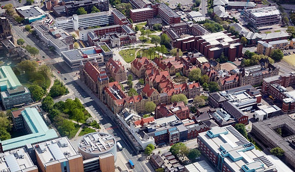 Aerial View of the University of Manchester