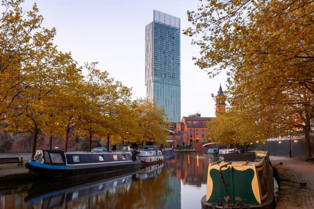 Canal Castlefield Basin Deansgate Manchester England