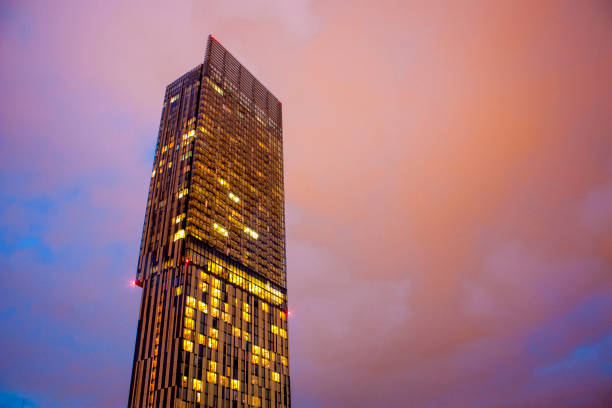 Hilton Manchester Deansgate at Night